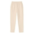 thumbnail image 1 of CQONEPT Jogger Pant for Men Skinny Leg Elastic Waisted Sweatpants Casual Loose Fit Trendy Workouts Running Trousers with Pockets Beige XXL, 1 of 4