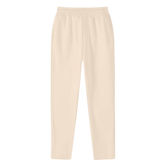 CQONEPT Jogger Pant for Men Skinny Leg Elastic Waisted Sweatpants Casual Loose Fit Trendy Workouts Running Trousers with Pockets Beige XXL