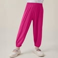 thumbnail image 1 of CQONEPT Kids Cotton Pants Casual Athletic Running Jogger Pant Mosquito Lightweight Workouts Pants for Girls Hot Pink 9-10Years, 1 of 7