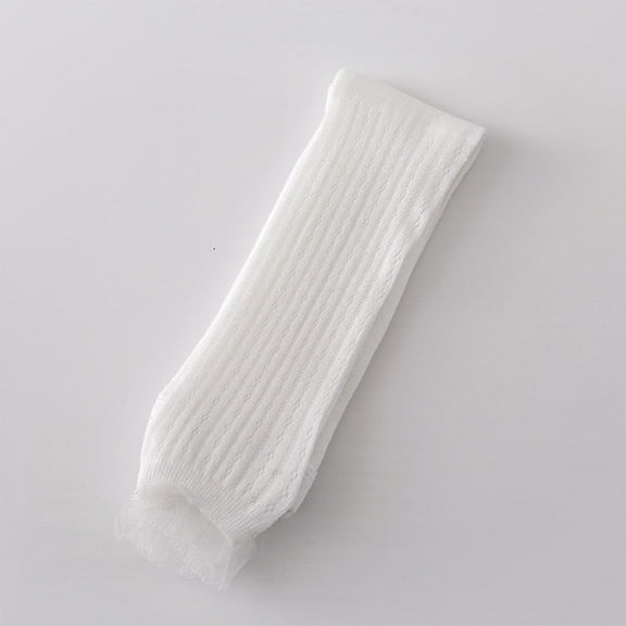 CQONEPT Kids Girls' Dance Tights Cozy Soft Crop Pants Skinny Leg Breathable Trendy Streetwear Stockings White 2 Years