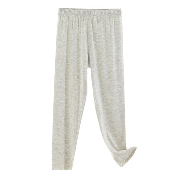 CQONEPT Kids Girls Modal Leggings Loungewear Baggy Pants for Girls Lightweight Cozy Soft Cute Trousers Gray 7 Years