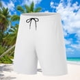thumbnail image 1 of CQONEPT Men Swim Trunks with Mesh Lining Quick Dry Breathable for Summer Beach Gym Running Short Pants White S, 1 of 5