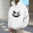 thumbnail image 1 of CQONEPT Men's Hoodies Drawstring Pullover Tops Fleece Lined Sweatshirts Fall Fashion Hooded with Pockets White 3XL, 1 of 5