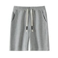 thumbnail image 1 of CQONEPT Men's Sweat Shorts Drawstring Elastic Waist Short Pants Leisure Sports Running Pants with Pockets Gray M, 1 of 4