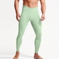 thumbnail image 1 of CQONEPT Men's Yoga Pants with Pockets Crossover Tummy Control Skinny Leggings Workouts Active Gym Wear Pant Green 2XL, 1 of 5