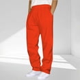thumbnail image 1 of CQONEPT Mens Big and Tall Sweatpants Drawstring Active Athletic Jogger Pant Running Fleece Solid Pants with Pockets Orange 5XL, 1 of 5