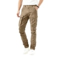 thumbnail image 1 of CQONEPT Mens Cargo Pants Athletic Outdoor Jogging Pant Casual Loose Straight Leg Streetwear Trousers with Multi Pockets Khaki 2XL, 1 of 6