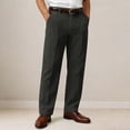 thumbnail image 1 of CQONEPT Mens Corduroy Pants Lounge Straight Leg Dress Pants Fashion Fleece Lined Trendy Trousers with Pockets Army Green 34, 1 of 5