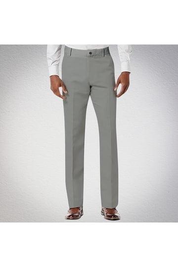 walmart dress pants George Men's Pleated Cuffed Microfiber With Adjustable Waistband (34x30, Black) Button and zipper closure Mens Dress Pants in Mens