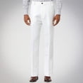 thumbnail image 1 of CQONEPT Mens Dress Pants Office Slacks Loose Fit Straight Leg Pant Business Work Lightweight Trousers with Pockets White XXL, 1 of 4