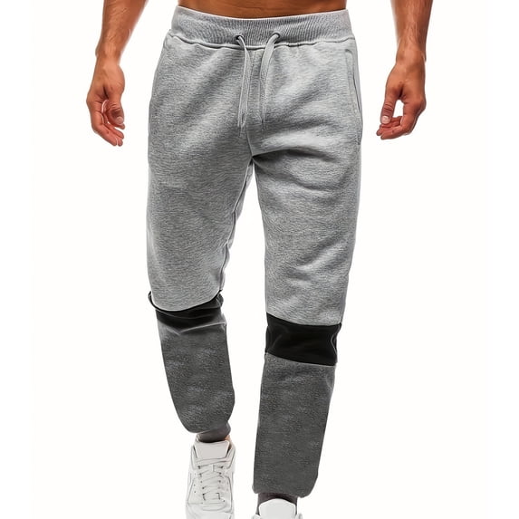 CQONEPT Mens Sweatpants Casual Loose Fit Jogger Pant Drawstring Lightweight Athletic Running Pants with Pockets Gray XL