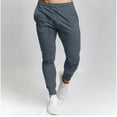 thumbnail image 1 of CQONEPT Mens Sweatpants Casual Loose Tapered Pants Stretchy Drawstring Slim Fit Sports Running Cycling Trousers Dark Gray M, 1 of 5