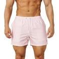 thumbnail image 1 of CQONEPT Mens Swim Trunks with Compression Liner Quick Dry Bathing Suit with Zipper Pockets No Chafing Swim Shorts Pink M, 1 of 3