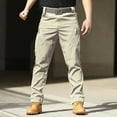 thumbnail image 1 of CQONEPT Mens Tactical Pants Outdoor Casual Loose Fit Cargo Pant Camping Hiking Skinny Comfy Trousers with Multi Pockets Khaki S, 1 of 3