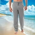 thumbnail image 1 of CQONEPT Pj Pants for Men Sleepwear Lightweight Home Pants Casual Comfy Baggy Tapered Elastic Waisted Drawstrings Pant with Pockets Gray XXL, 1 of 5