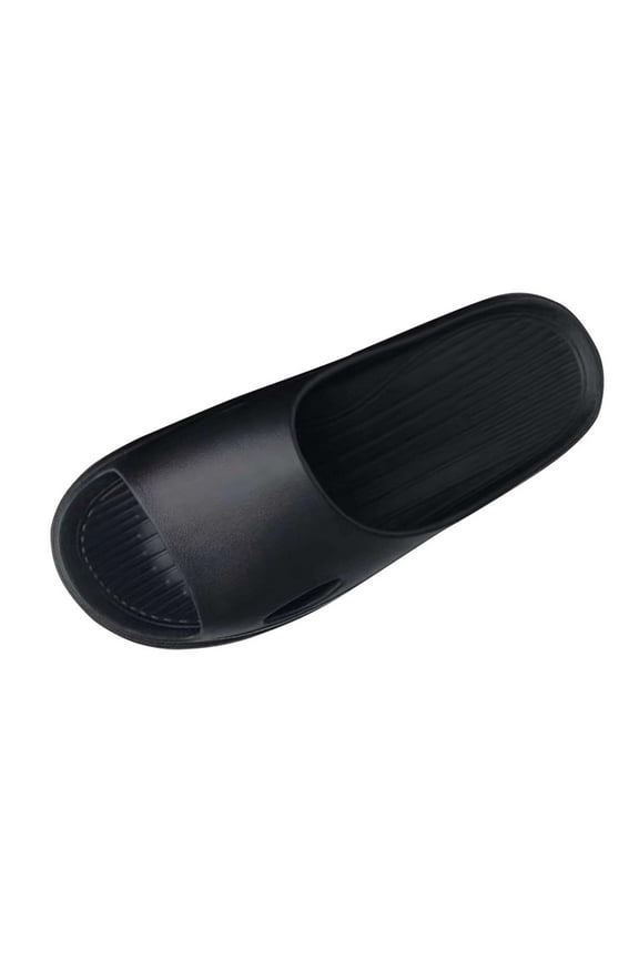 Slide Sandals for Women Men Ultra Comfort Recovery Pillow Slippers Soft Summer Beach Shoes with Low Arch Support Black Size 10