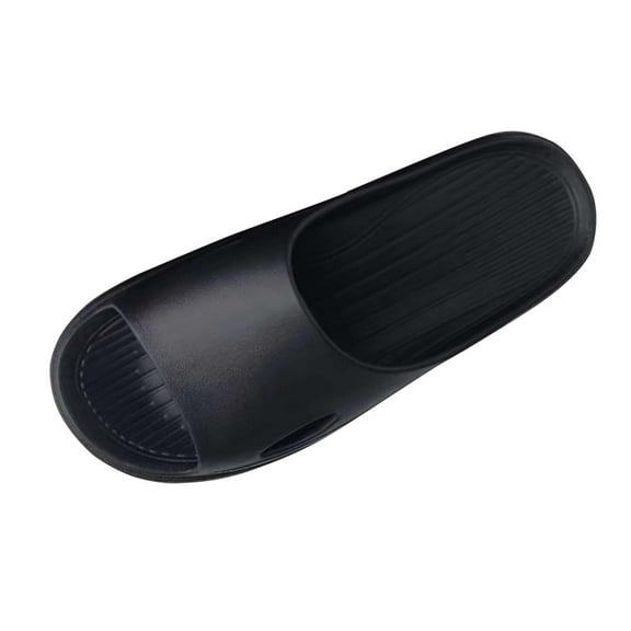 CQONEPT Slide Sandals for Women Men Ultra Comfort Recovery Pillow Slippers Soft Summer Beach Shoes with Low Arch Support Black Size 12