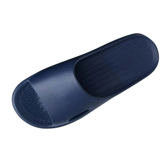 CQONEPT Slide Sandals for Women Men Ultra Comfort Recovery Pillow Slippers Soft Summer Beach Shoes with Low Arch Support Blue Size 10