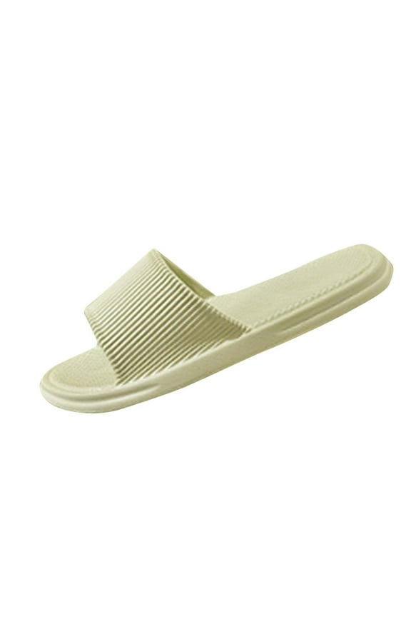 Slippers for Women and Men Non Slip Shower Bathroom Pillow Slide Sandals Summer Comfort Beach Shoes Green Size 7