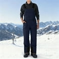 thumbnail image 1 of CQONEPT Snow Ski Jumpsuit for Mens Windproof Waterproof Insulated Romper Snowboarding Bib Overall with Zip Pockets Navy 2XL, 1 of 7