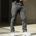 thumbnail image 1 of CQONEPT Tactical Cargo Pants for Men Lerisure Skinny Leg Waterproof Pant Camping Hiking Trousers with Zip Pockets Gray XXL, 1 of 5
