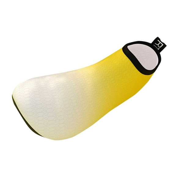 CQONEPT Tie Dye Wide Water Shoes Mens Womens Beach-Swim-Aqua-Barefoot Shoes Breathable & Non-Slip & Optimal Relaxation Walking Gradient Beach Shoes Yellow Size 7