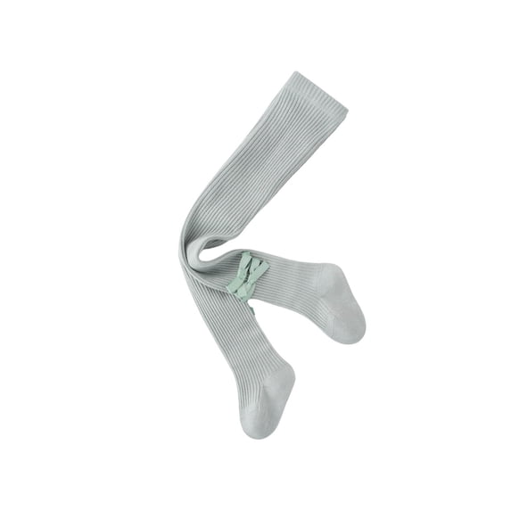 CQONEPT Toddler Girl's Knit Ribbed Pantyhose Cozy Soft Dance Tights Lightweight Stretch Footed Leggings Mint Green 4 Years