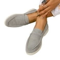 thumbnail image 1 of CQONEPT Women's Comfortable Loafers Casual Round Toe Driving Flats Soft Walking Shoes Women Slip On Loafers,Comfortable & Light-Weight Size 9.5 Gray, 1 of 8