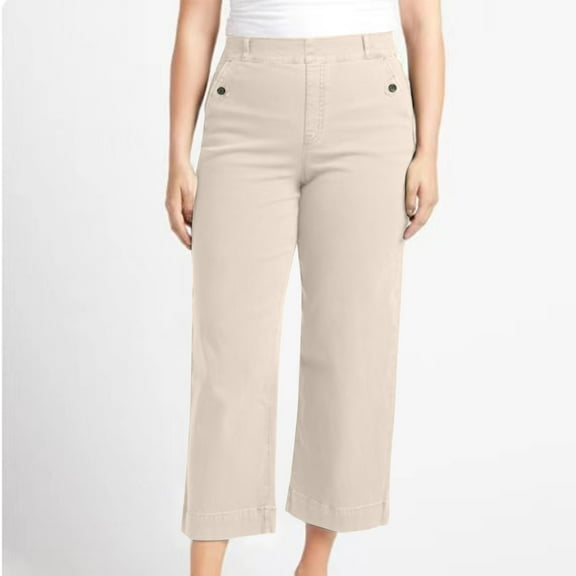 CQONEPT Women's Oversize Cargo Pants Wide Leg Casual Loose Fit Pant Camping Outdoor Trousers with Multi Pockets Khaki XL