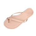 thumbnail image 1 of CQONEPT Women's Slide Sandals Slip On Flat Sandals Flip Flop Thong Sandals Casual Summer Sandals Boho Casual Flat Slippers Beach Shoes Pink Size 5.5, 1 of 8