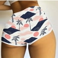 thumbnail image 1 of CQONEPT Women's Swim Board Shorts Floral Print Shorts Casual Stretchy Summer Beach Lightweight Swimming Shorts Multicolor 2XL, 1 of 5