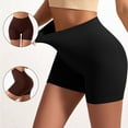 thumbnail image 1 of CQONEPT Women's Yoga Shorts Seamless Stretchy High Waisted Shorts Tummy Control Athletic Sports Short Pants Black M, 1 of 7