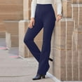 thumbnail image 1 of CQONEPT Womens Dress Pants Straight Leg Loose Fit Office Slacks Lightweight Business Casual Trendy Trousers Navy XL, 1 of 7