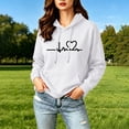 thumbnail image 1 of CQONEPT Womens Fleece Lined Hooded Swetashirts Print Long Sleeve Pullovers Tops Casual Fall Winter Clothes with Pockets White M, 1 of 7