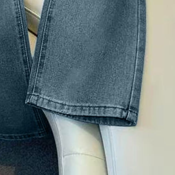 CQONEPT Womens Jean Wide Leg High Waist Casual Loose Fit Denim Pants Fashion Y2k Long Pants with Pocket Blue M