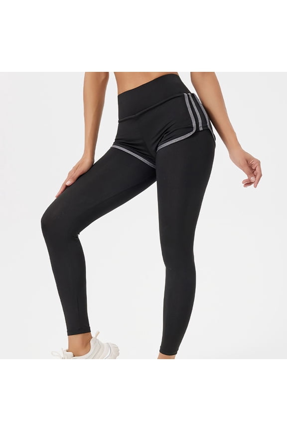 Womens Legging High Waist Stretch Full Length Yoga Pant Comfy Tight Sports Gym Bottom Non See Tummy Control Pants Black M