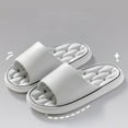 thumbnail image 1 of CQONEPT Womens Mens Bathroom Slippers Quick Dry with Drainage Holes Non Slip Home Bathing Slides Comfy Shower Sandals Gray 42, 1 of 7
