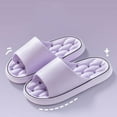 thumbnail image 1 of CQONEPT Womens Mens Bathroom Slippers Quick Dry with Drainage Holes Non Slip Home Bathing Slides Comfy Shower Sandals Purple 38, 1 of 6