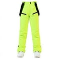 thumbnail image 1 of CQONEPT Womens Snow Ski Pants Windproof Waterproof Insulated Bib Overall Warm Snowboarding Padded Pant with Zip Pockets Green M, 1 of 5