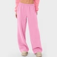thumbnail image 1 of CQONEPT Womens Sweat Pants Elastic Waist Baggy Casual Sweatpants Comfor Wide Leg Lounge Workout Trousers Pink S, 1 of 6