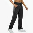 thumbnail image 1 of CQONEPT Womens Waterproof Cargo Pants with Zip Pockets Drawstring Elastic Waist Pant Loose Fit Travel Camping Trousers Black M, 1 of 6