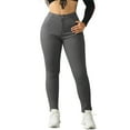 thumbnail image 1 of CQONEPT Yoga Pants for Women Plus Size Elastic Waist Trousers Casual High Waist Lounge Tummy Control Wide Leg Pant Gray XL, 1 of 6