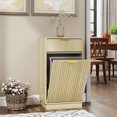 thumbnail image 1 of CQSXDA 10-Gallon Woodgrain Tilt-Out Trash Can Cabinet in Elegant Oak with Wave-Textured Drawer & Pull-Out Bin, 1 of 15