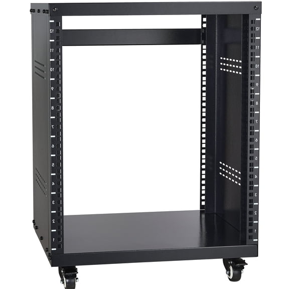 CQSXDA 12U AV Rack Stand, 500 lbs Capacity For Home Network And Professional Studio Use