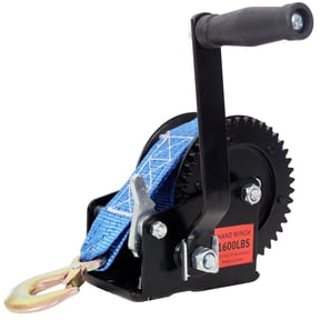 CQSXDA 1600LBS Hand Winch with 26ft Cable, Galvanized Shell for Trailer/ATV/Boat