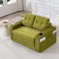 thumbnail image 1 of CQSXDA 2 In 1 Convertible Sofa Bed With Fold Out Floor Couch Design With Pillows For Lounge Settings, Olive,, 1 of 18