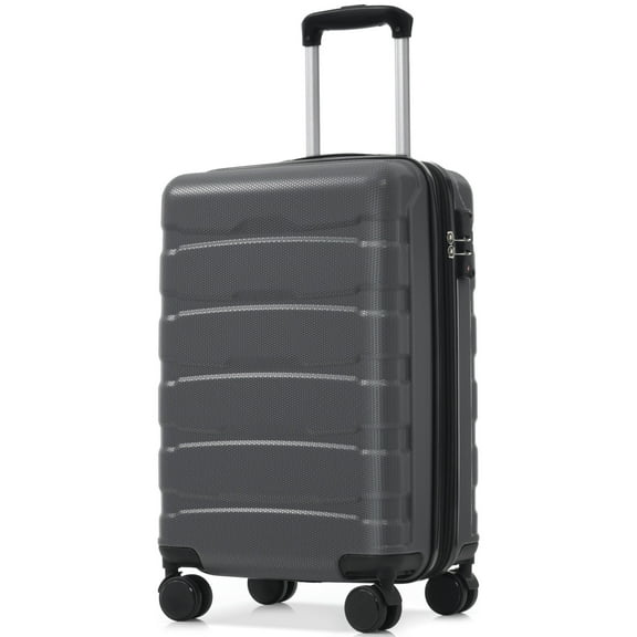 CQSXDA 20 Inch Hardshell ABS Carry on Luggage with Expandable Design and Spinner Wheels for Travel, TSA Lock