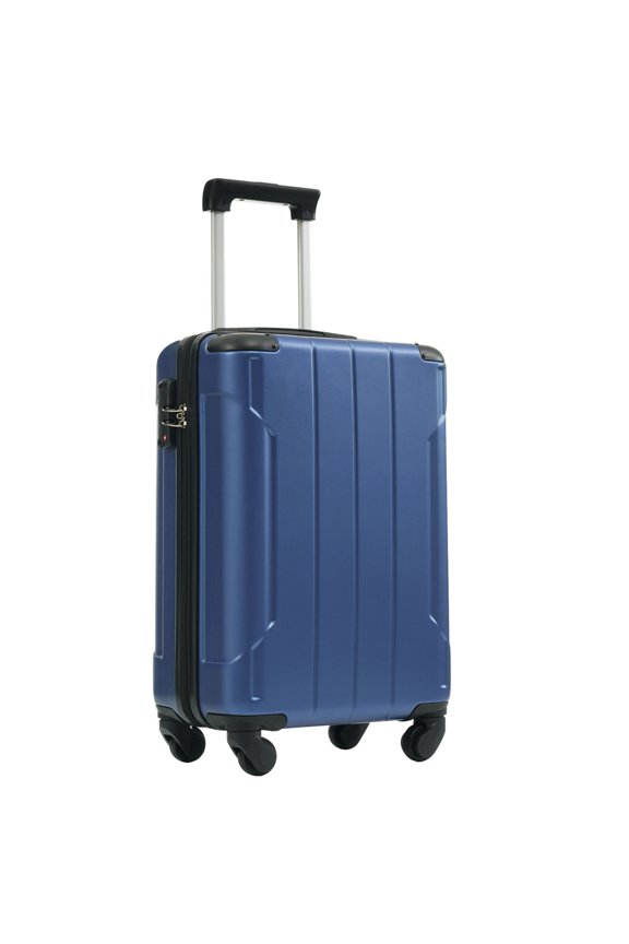 20 Inch Lightweight ABS Hard Shell Suitcase with Smooth Double Spinner Wheels and TSA Lock