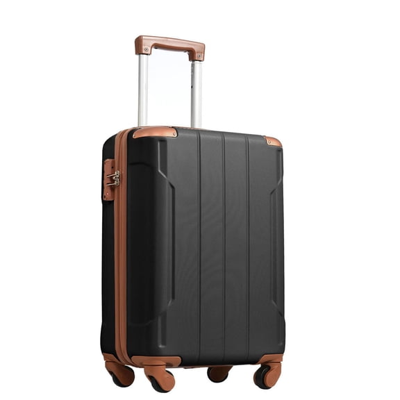 CQSXDA 20 Inch Lightweight ABS Hard Shell Suitcase with Smooth Double Spinner Wheels and TSA Lock