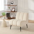 thumbnail image 1 of CQSXDA 24.4 Inch Wide Armless Chair in Velvet Featuring  for Versatile Home Use, 1 of 12